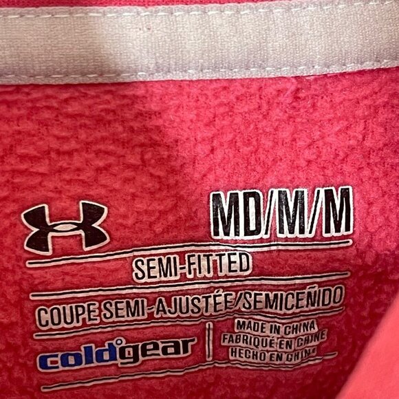 Under Armour Storm Hoodie Women’s‎ Medium Semi-Fitted Pink Camouflage Sweater - Picture 8 of 12